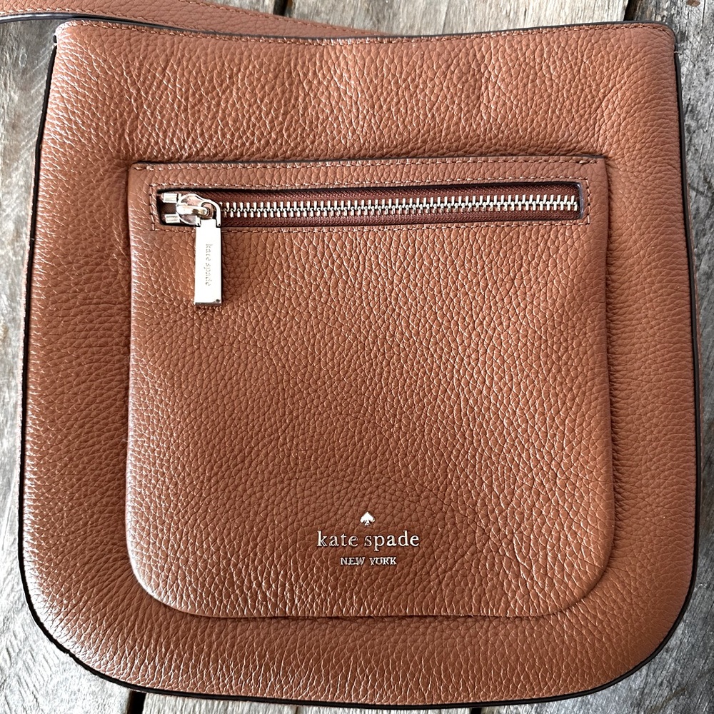 Kate Spade New York Leila Pebbled Leather Shoulder/Top Zip Crossbody Bag